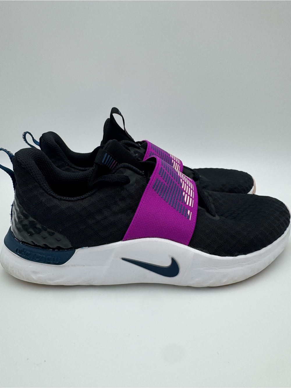 Nike Flex Experience RN 8 Womens Running Shoes Black Purple AR4543-012 Size 9